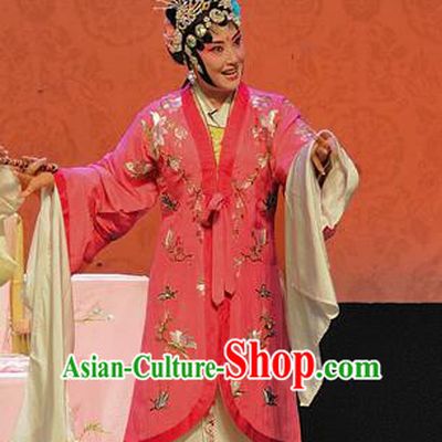 Chinese Sichuan Opera Diva Bai Suzhen The Legend of White Snake Garment Costumes and Hair Accessories Traditional Peking Opera Actress Dress Hua Tan Apparels