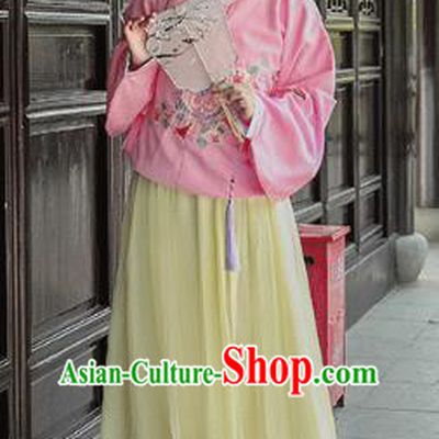 Chinese Traditional Hanfu Dress Ancient Ming Dynasty Historical Costumes Palace Princess Apparels for Women