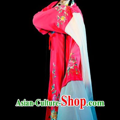 Chinese Sichuan Opera Actress Li Huiniang Red Plum Garment Costumes and Hair Accessories Traditional Peking Opera Hua Tan Dress Young Female Apparels