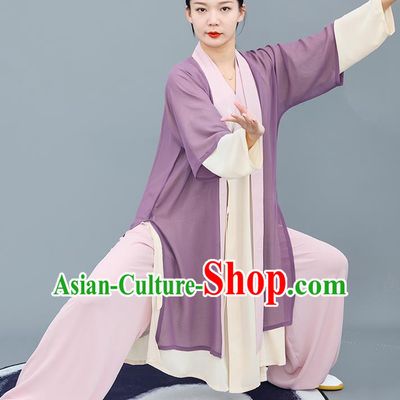 Chinese Traditional Tai Chi Competition Costume Professional Martial Arts Training Outfits Top Grade Tai Ji Performance Uniform for Women