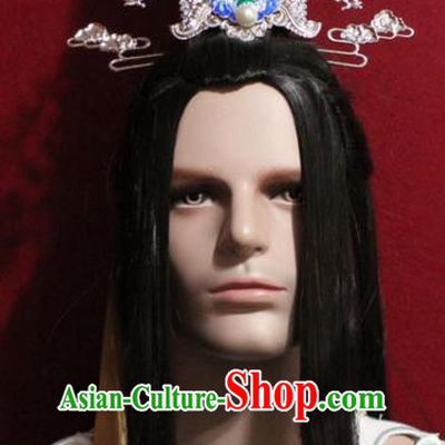 Traditional Chinese Handmade Ming Dynasty Prince Cloisonne Hair Crown Ancient Noble Childe Golden Ribbon Hairpin Hair Accessories for Men