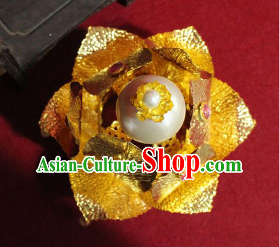 Traditional Chinese Handmade Buddhist Statues Golden Leaf Phoenix Hair Crown Pearls Hair Accessories Traditional Chinese Handmade Buddhist Statues Golden Leaf Phoenix Hair Crown Pearls Hair Accessories