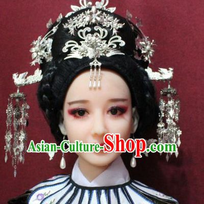 Traditional Chinese Ancient Queen Hair Jewelry Handmade Hairpins Hair Accessories Phoenix Coronet Complete Set