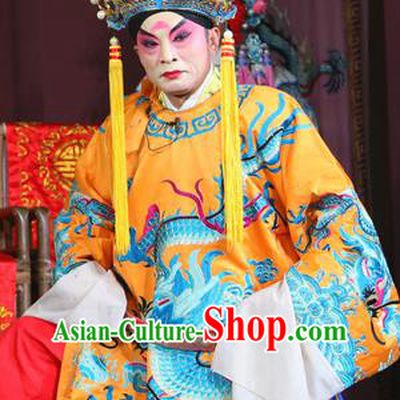Return of the Phoenix Chinese Sichuan Opera Emperor Apparels Costumes and Headpieces Peking Opera Young Male Garment Monarch Clothing