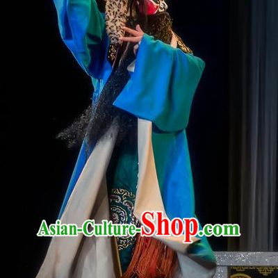 Da Hong Tai Chinese Sichuan Opera Martial Male Apparels Costumes and Headpieces Peking Opera Wusheng Garment Swordsman Xiao Fang Clothing