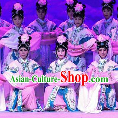 Chinese Beijing Opera Xiaodan Apparels Costumes and Headpieces Traditional Peking Opera Ma Zu Goddess Dress Garment