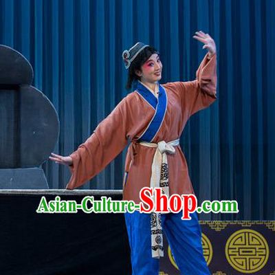 Shattered Crypt Chinese Sichuan Opera Livehand Apparels Costumes and Headpieces Peking Opera Wa Wa Sheng Garment Young Boy Clothing