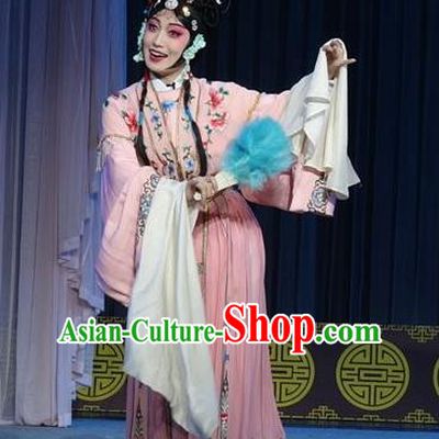 Chinese Sichuan Opera Actress Wang Ruilan Garment Costumes and Hair Accessories Shuang Bai Yue Traditional Peking Opera Hua Tan Dress Diva Apparels