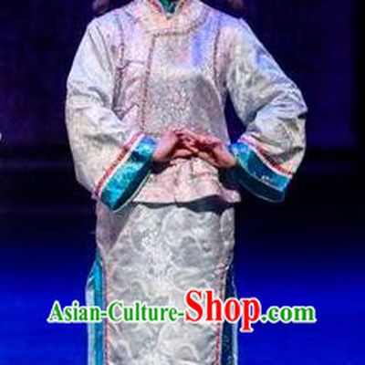 Chinese Sichuan Opera Servant Girl Garment Costumes and Hair Accessories Scholar of Ba Shan Traditional Peking Opera Young Lady Dress Apparels