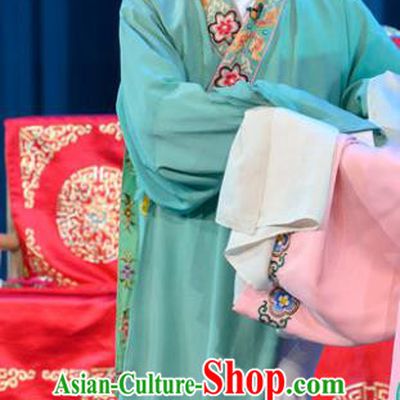 Gui Zhou Chinese Sichuan Opera Xiaosheng Niche Li Jia Apparels Costumes and Headpieces Peking Opera Scholar Garment Young Male Clothing
