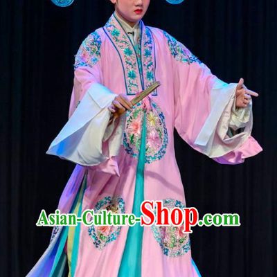 Gui Zhou Chinese Sichuan Opera Niche Shi Huanyu Apparels Costumes and Headpieces Peking Opera Scholar Garment Young Male Clothing