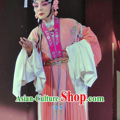 Chinese Sichuan Opera Actress Diao Chan Garment Costumes and Hair Accessories Traditional Peking Opera Young Female Dress Hua Tan Apparels