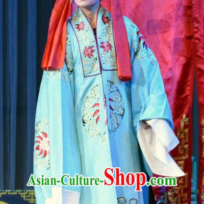 Chinese Sichuan Opera Young Male Shi Huaiyu Apparels Costumes and Headpieces Peking Opera Xiaosheng Garment Swordsman Clothing