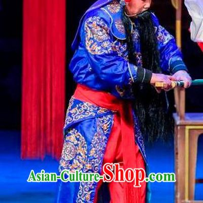 Qin Xianglian Chinese Sichuan Opera Swordsman Apparels Costumes and Headpieces Peking Opera Martial Male Garment Assassin Clothing