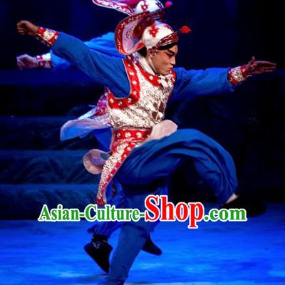 Mrs Anguo Chinese Peking Opera Takefu Garment Costumes and Headwear Beijing Opera Martial Male Apparels Soldier Clothing