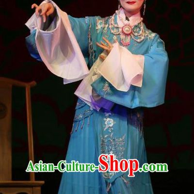 Chinese Sichuan Opera Rich Lady Garment Costumes and Hair Accessories He Zhu Pei Traditional Peking Opera Hua Tan Dress Actress Jin Zhenfeng Apparels