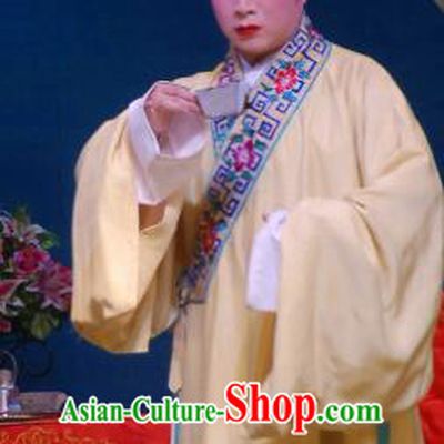 Fang You Chinese Sichuan Opera Niche Liang Shanbo Apparels Costumes and Headpieces Peking Opera Xiaosheng Garment Scholar Clothing