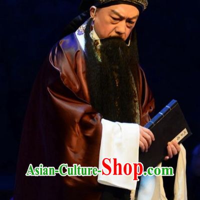 Love Bell Tower Chinese Peking Opera Elderly Male Garment Costumes and Headwear Beijing Opera Laosheng Apparels Shaikh Clothing