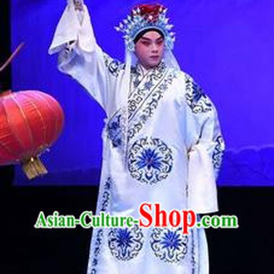 Chinese Peking Opera Takefu Luo Cheng Garment Costumes and Headwear Beijing Opera Martial Male Apparels General Clothing