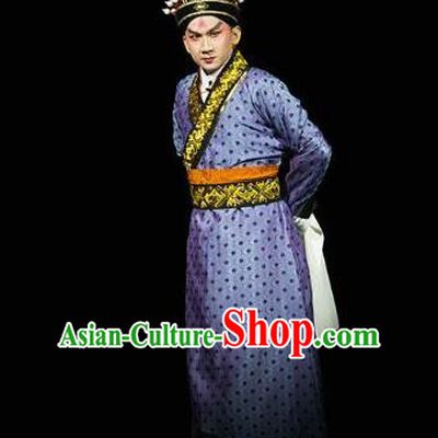 Xin Zhui Chinese Peking Opera Xiaosheng Garment Costumes and Headwear Beijing Opera Young Male Yue Apparels Scholar Clothing