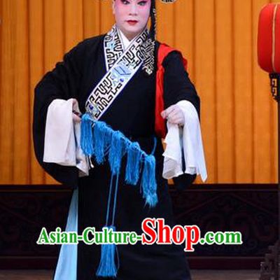 Sister Thirteen Chinese Peking Opera Scholar An Ji Garment Costumes and Headwear Beijing Opera Xiaosheng Apparels Young Male Clothing