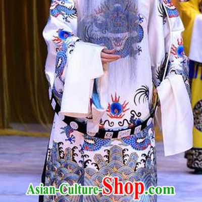 Da Bao Guo Er Jin Gong Chinese Peking Opera Official Yang Bo Garment Costumes and Headwear Beijing Opera Laosheng Apparels Clothing