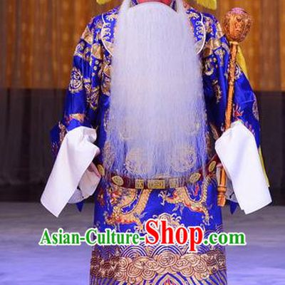 Da Bao Guo Er Jin Gong Chinese Peking Opera Official Xu Yanzhao Garment Costumes and Headwear Beijing Opera Laosheng Apparels Landlord Clothing