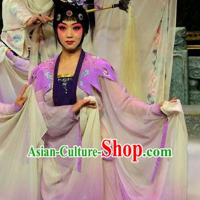 Chinese Beijing Opera Xiaodan Apparels Costumes and Headpieces Tai Zhen Wai Zhuan Traditional Peking Opera Goddess Garment Dress