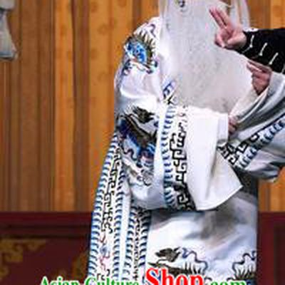 Sacrifice Zhao Shi Gu Er Chinese Peking Opera Official Cheng Ying Garment Costumes and Headwear Beijing Opera Elderly Male Apparels Clothing