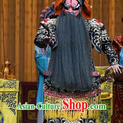 Sacrifice Zhao Shi Gu Er Chinese Peking Opera General Garment Costumes and Headwear Beijing Opera Elderly Male Wei Jiang Apparels Clothing