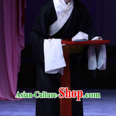 The Unicorn Purse Chinese Peking Opera Servant Garment Costumes and Headwear Beijing Opera Young Male Apparels Clothing