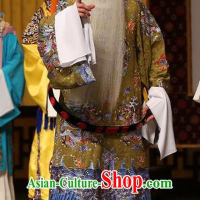 A Honey Trap Chinese Peking Opera Elderly Official Garment Costumes and Headwear Beijing Opera Laosheng Apparels Minister Clothing