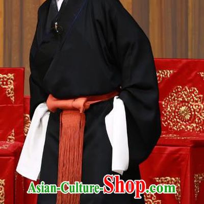 The Mirror of Fortune Chinese Peking Opera Clown Male Garment Costumes and Headwear Beijing Opera Servant Apparels Clothing