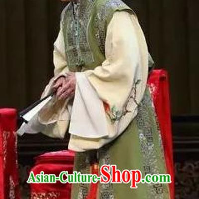 Chinese Beijing Opera Elderly Woman Apparels Costumes and Headdress You Sisters in the Red Chamber Traditional Peking Opera Old Servant Dress Garment
