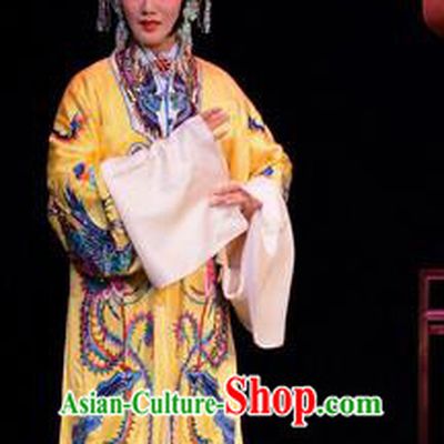 Chinese Beijing Opera Diva Apparels Empress Costumes and Headdress Luo Yang Gong Traditional Peking Opera Young Female Dress Queen Zhangsun Garment