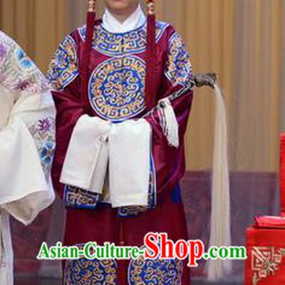 Number One Scholar Matchmaker Chinese Peking Opera Figurant Garment Costumes and Headwear Beijing Opera Apparels Court Eunuch Clothing