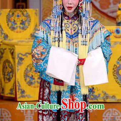 Chinese Beijing Opera Infanta Chai Apparels Actress Costumes and Headdress Number One Scholar Matchmaker Traditional Peking Opera Hua Tan Dress Garment