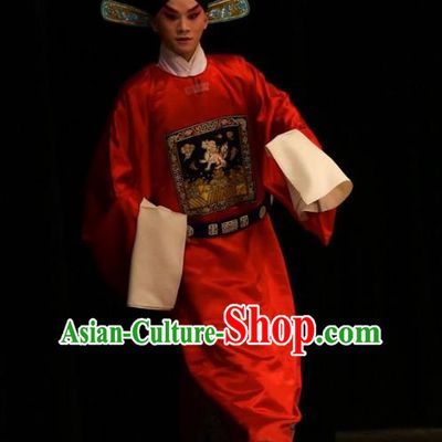 Tun Wu Hen Chinese Peking Opera Xiaosheng Garment Costumes and Headwear Beijing Opera Young Male Apparels Official Lu Xun Clothing