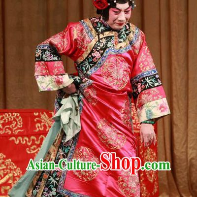 Chinese Beijing Opera Hua Tan Han Cuizhu Apparels Diva Costumes and Headdress Mei Yu Pei Traditional Peking Opera Dress Qing Dynasty Female Garment