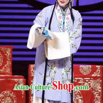 Chinese Beijing Opera Hua Tan Apparels Costumes and Headdress Han Ming Fei Traditional Peking Opera Actress Wang Zhaojun Young Female Dress Garment