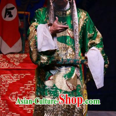 Xue Gang Fan Tang Chinese Bangzi Opera Official Xue Meng Apparels Costumes and Headpieces Traditional Shanxi Clapper Opera Military Officer Garment Elderly Male Clothing
