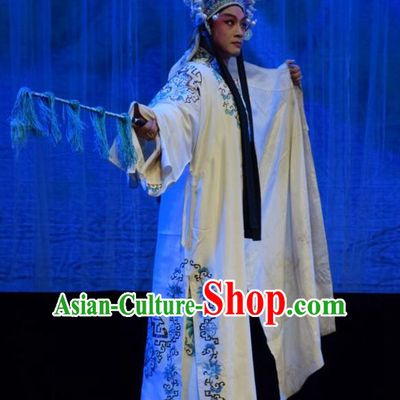Li Hua Return Tang Chinese Shanxi Opera Young Man Apparels Costumes and Headpieces Traditional Jin Opera Martial Male Garment Wusheng Xue Dingshan Clothing