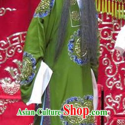 Jin Yunu Chinese Bangzi Opera Landlord Apparels Costumes and Headpieces Traditional Hebei Clapper Opera Laosheng Garment Official Lin Run Clothing