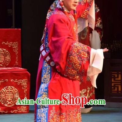 Da Jin Zhi Chinese Shanxi Opera Noble Childe Guo ai Apparels Costumes and Headpieces Traditional Jin Opera Young Male Garment Prince Clothing
