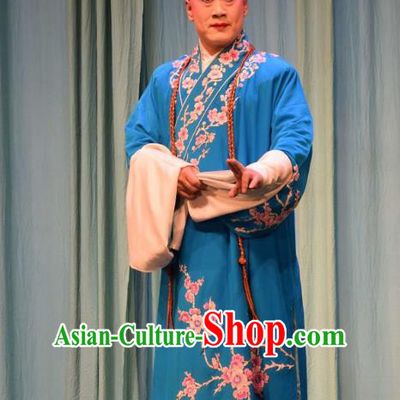 Da Jin Zhi Chinese Shanxi Opera Xiaosheng Apparels Costumes and Headpieces Traditional Jin Opera Prince Guo Ai Garment Young Male Clothing