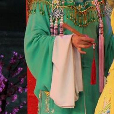 Chinese Jin Opera Maidservant Garment Costumes and Headdress Da Jin Zhi Traditional Shanxi Opera Court Maid Dress Xiaodan Green Apparels