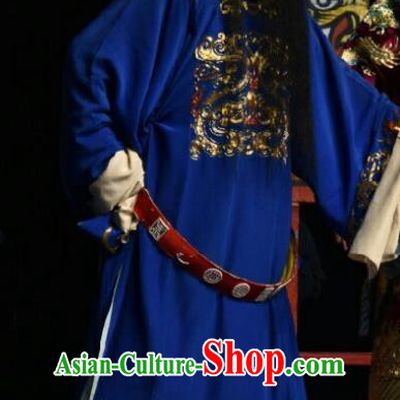 Wo Hu Ling Chinese Shanxi Opera Laosheng Apparels Costumes and Headpieces Traditional Jin Opera Official Garment Magistrate Dong Xuan Clothing
