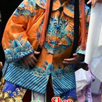 Wo Hu Ling Chinese Shanxi Opera Steward Tang Dan Apparels Costumes and Headpieces Traditional Jin Opera Martial Male Garment Takefu Clothing