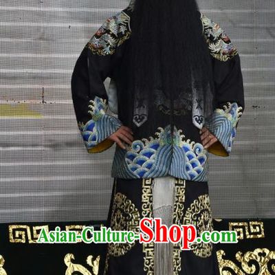 Tu Fu Zhuang Yuan Chinese Shanxi Opera Imperial Bodyguard Apparels Costumes and Headpieces Traditional Jin Opera Wusheng Garment Soldier Clothing