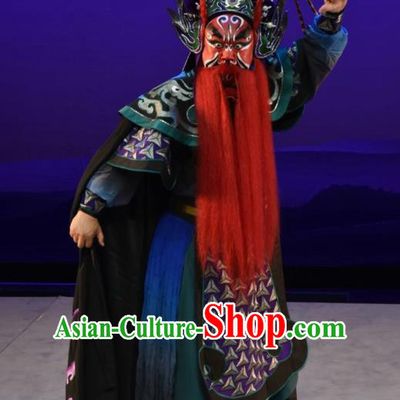 Xiong Guan Niang Zi Chinese Shanxi Opera Jing Role Apparels Costumes and Headpieces Traditional Jin Opera General Garment Armor Clothing